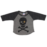 Raglan Grey Black Skull - Denny's
