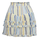 Rhys Stripe Smock Mini Skirt - Denny's