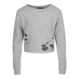 Destruction Crop Sweatshirt - Denny's