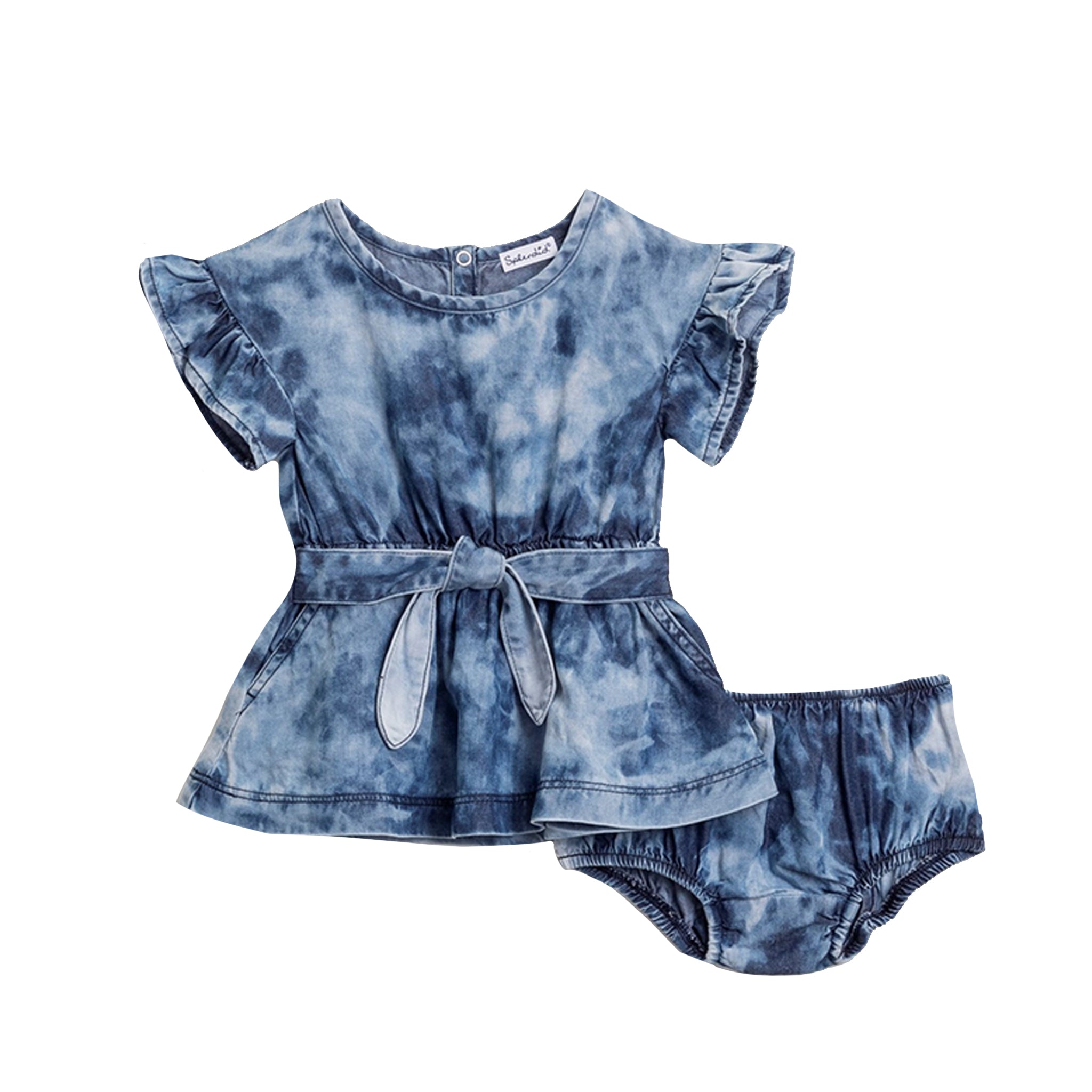 Indigo Tie Dye Dress Set - Denny's