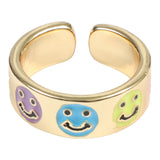 Smiley Face Adjustable Ring - Denny's