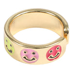 Smiley Face Adjustable Ring - Denny's