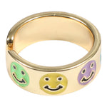 Smiley Face Adjustable Ring - Denny's