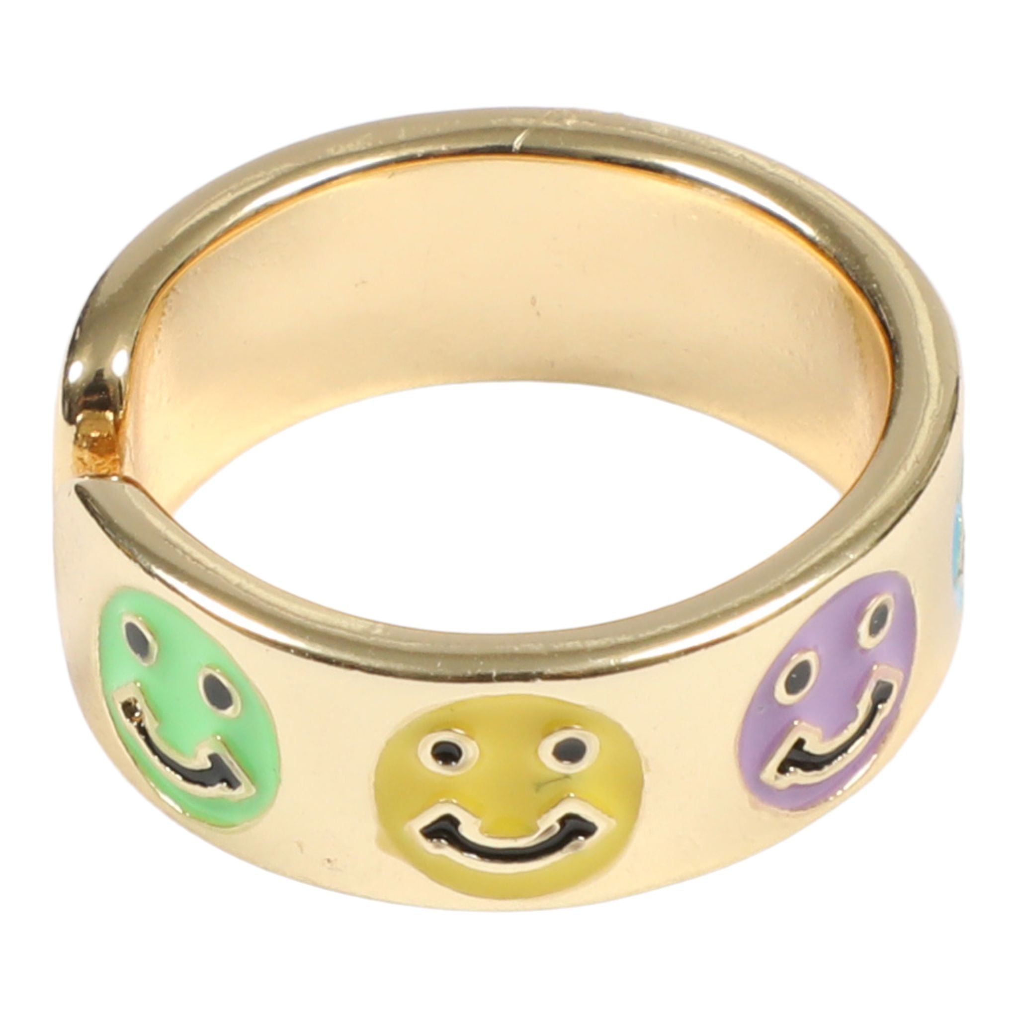Smiley Face Adjustable Ring - Denny's
