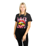 Rock N Roll Lips Crop Tee - Denny's