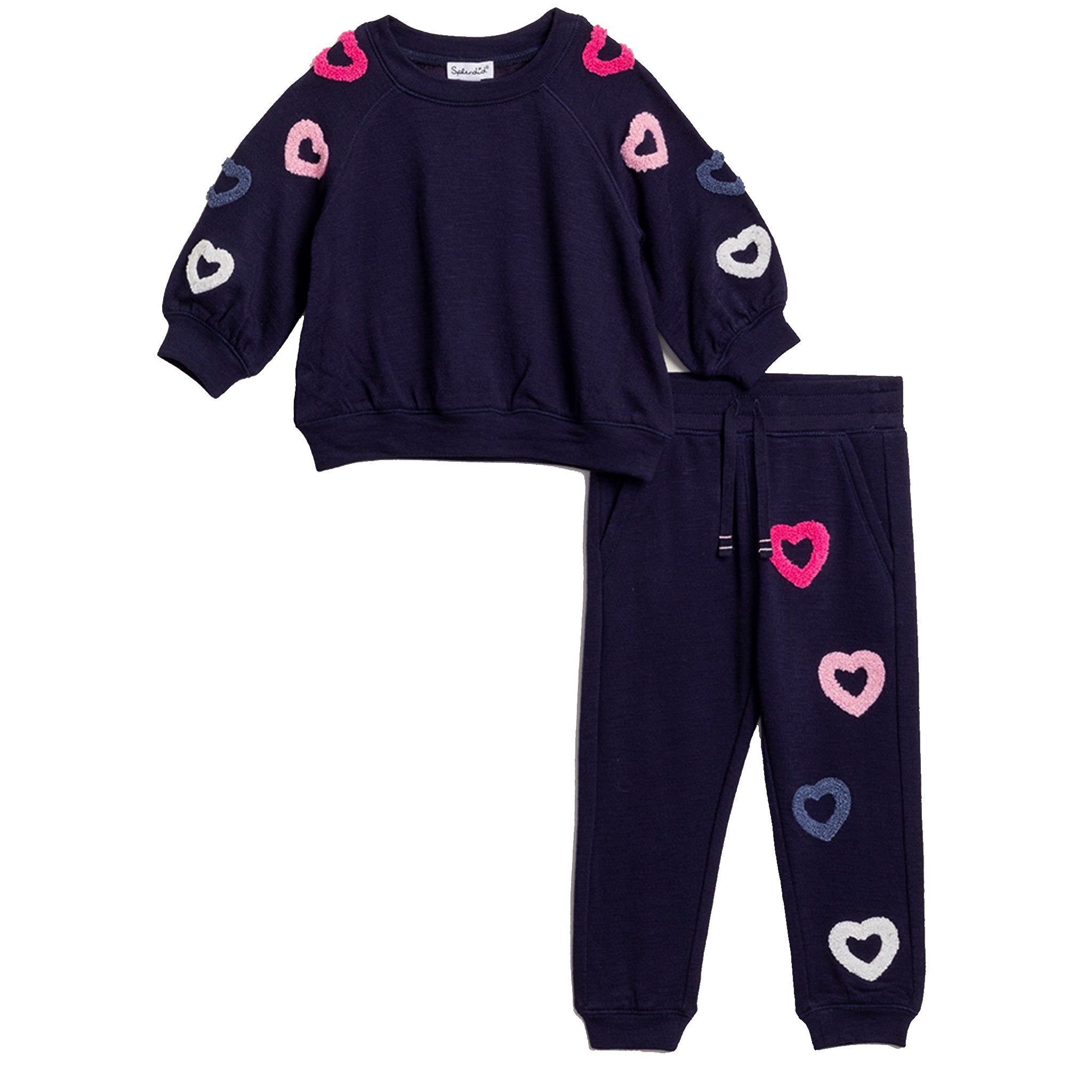 2pc Open Heart Jog Set - Denny's