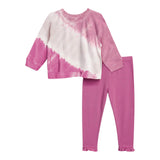 2pc Rosy Tie Dye Sweatshirt Set - Denny's