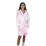 Pink Marble Plush Robe - Denny's