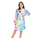 Colorful Tie Dye Plush Robe - Denny's