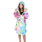 Colorful Tie Dye Plush Robe - Denny's