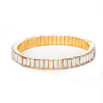 Rhinestone Baguette Stretch Bracelet - Denny's