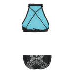 Silver Foil 2pc Kerchief Bikini - Denny's