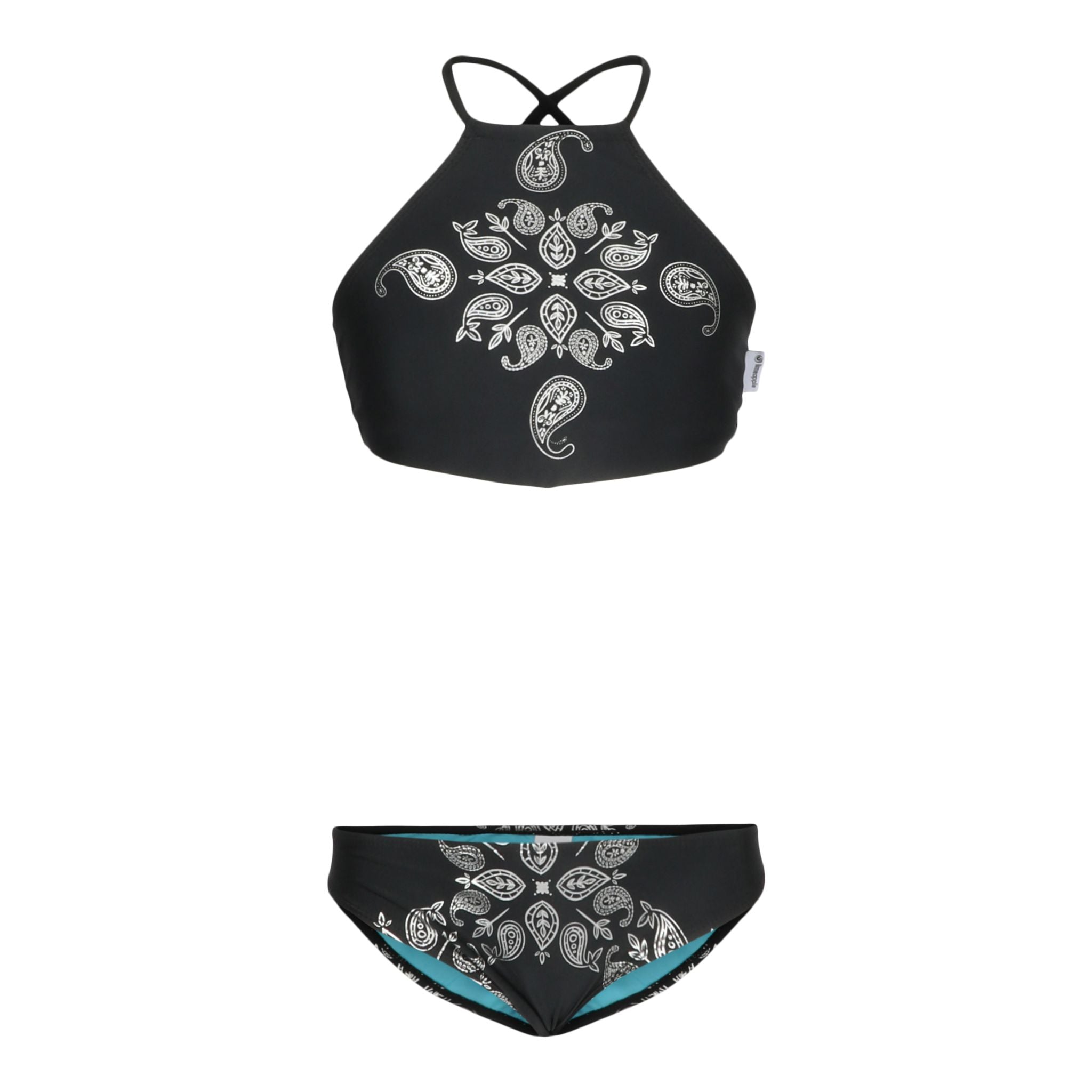 Silver Foil 2pc Kerchief Bikini - Denny's