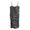 Shirred Front Metallic Dress - Denny's