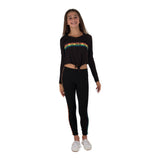 Long Sleeve Cold Shoulder with Rainbow Love Across Chest - Denny's