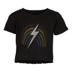 Rainbow Strike Crop Tee - Denny's