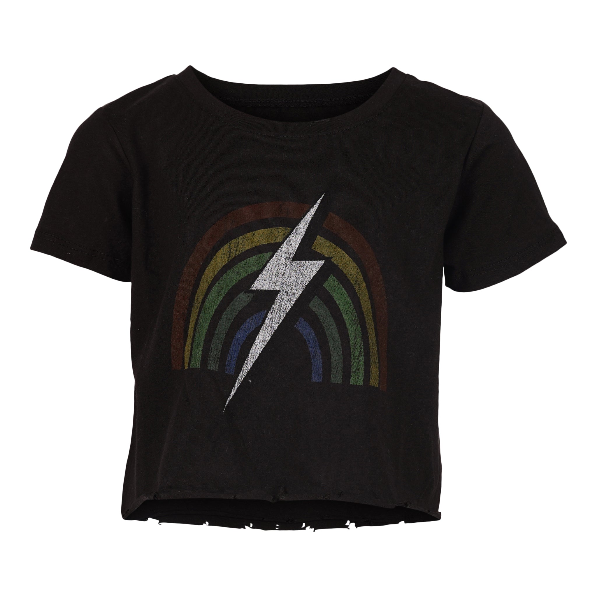 Rainbow Strike Crop Tee - Denny's