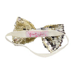 Headband with Reversible Sequins Bow - Denny's