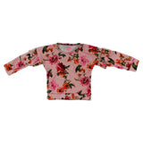 Ruffle Sweatshirt Mauve Floral - Denny's