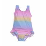 1pc Ruffle Rainbow Ombre Bathing Suit - Denny's