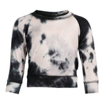 Black Tie Dye Raglan Sweatshirt - Denny's