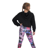 Neon Ombre Smiley Crop Hoody - Denny's