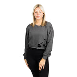 Cropped Ripped Sweatshirt - Denny's
