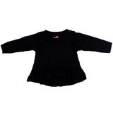 Black Ruffle Top - Denny's