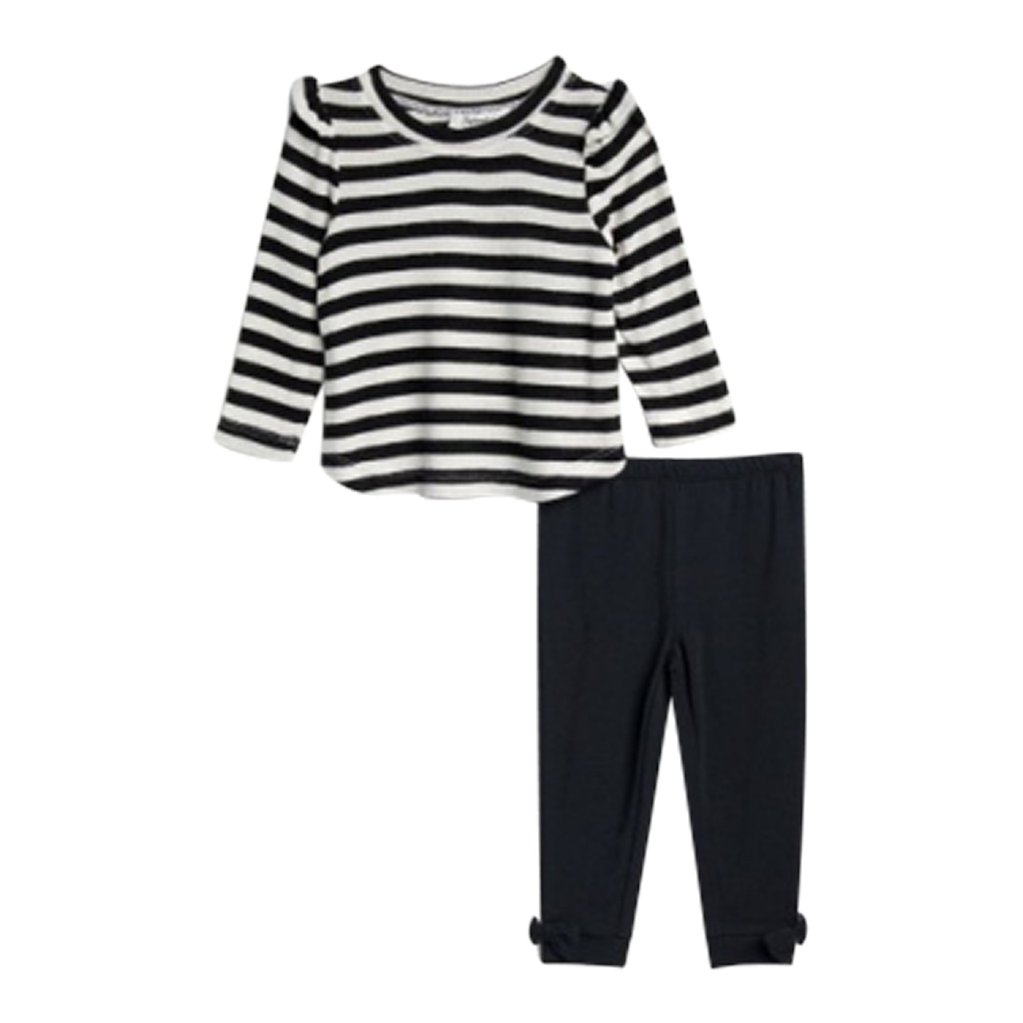 2pc "C`est La Vie" Stripe Legging Set - Denny's