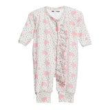 Hearts and Dots Ruffle Unionsuit - Denny's