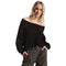 Bergen Ribbed Off Shoulder Sweater - Denny's