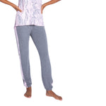 Marble Side Stripe Grey Jogger - Denny's