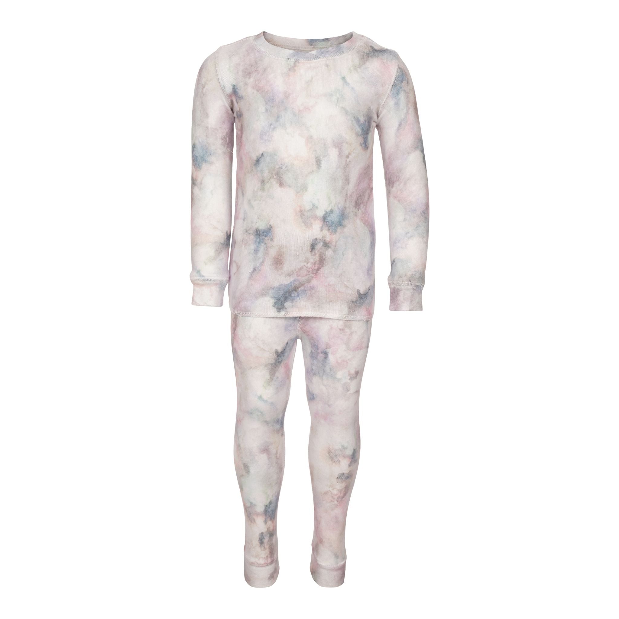 2 Piece Kids Long Sleeve Peachy Tie Dye Set - Denny's