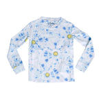 Kids 2pc Peachy Set Blue Tie Dye with Smiley Face - Denny's