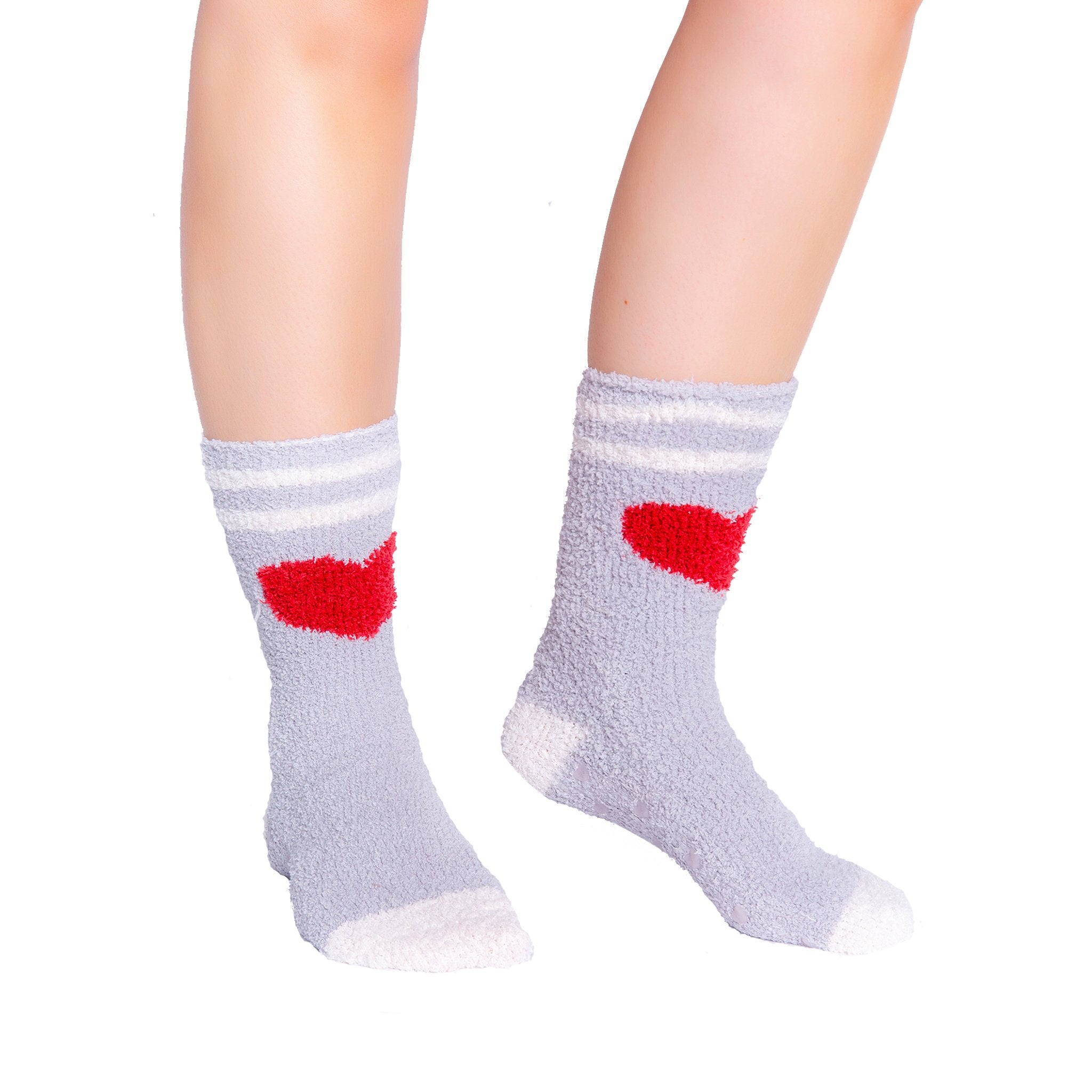 Heart Grey Socks - Denny's