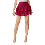 Smocked Waist Layered Skort - Denny's