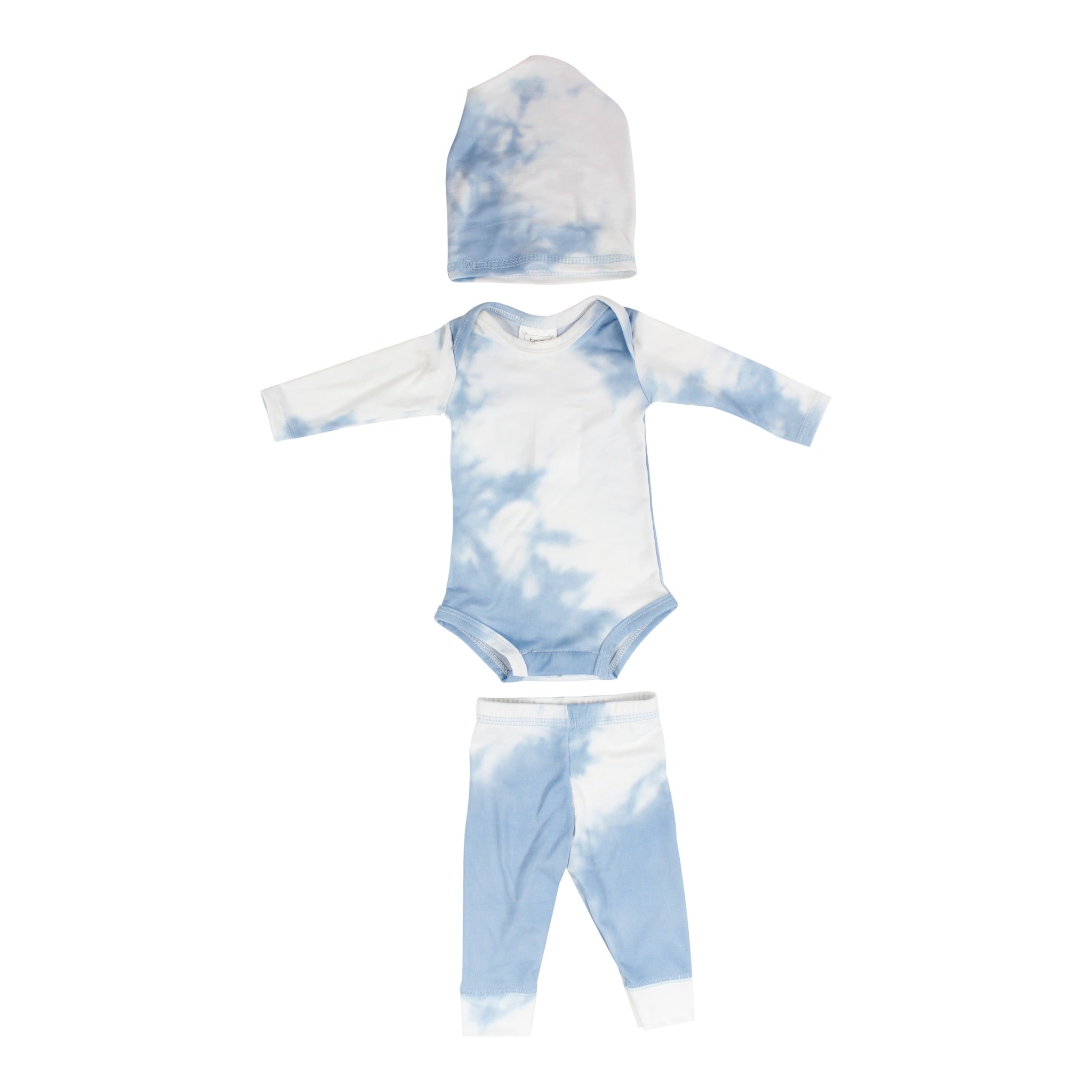 3pc. Tie Dye Onesie Pant & Hat Set - Denny's