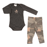 2pc Camo Star Onsie & Camo Pant Take Home Set - Denny's