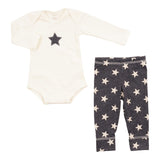 2pc Onsie with Navy Star & Navy Pant with White Stars Set - Denny's