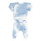 2pc Set Sweatshirt Harem Pant Blue Cream Tie Dye - Denny's