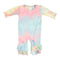 Pink Tie Dye Double Ruffle Coverall - Denny's