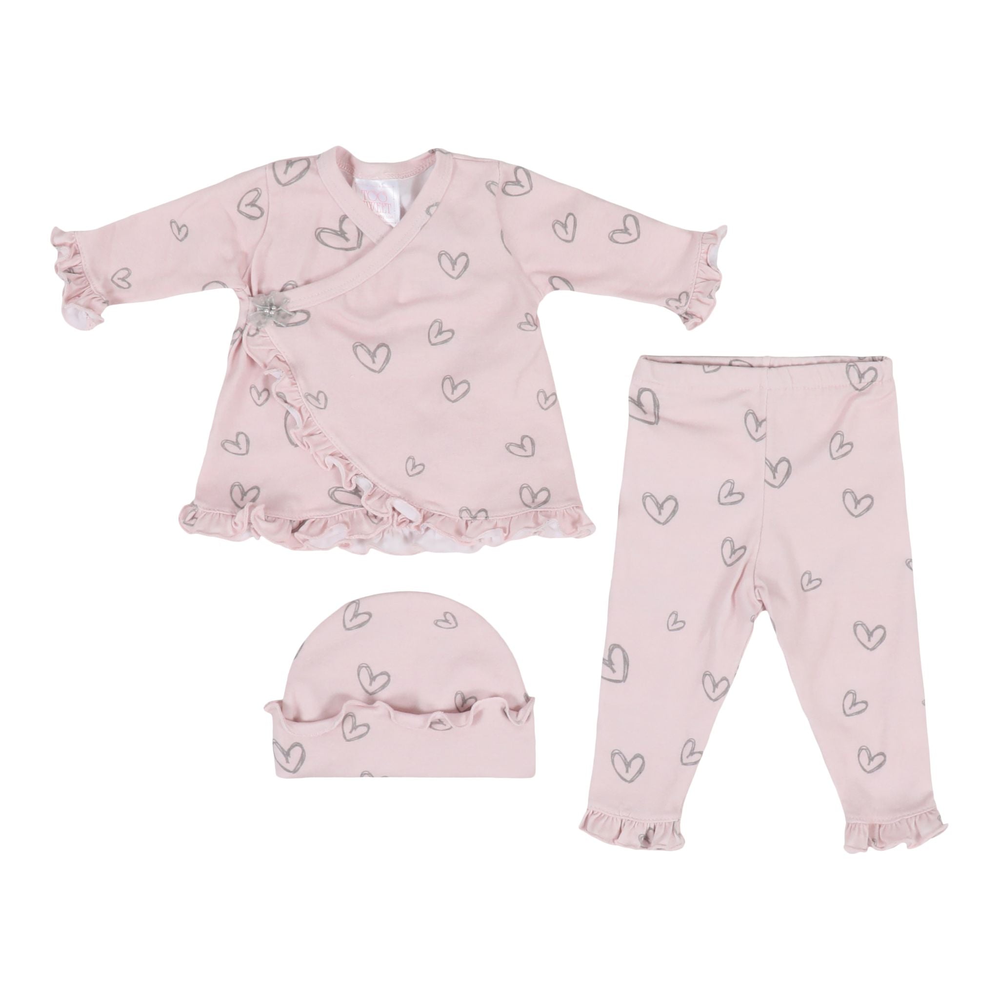 3pc Grey Heart Swing Set - Denny's