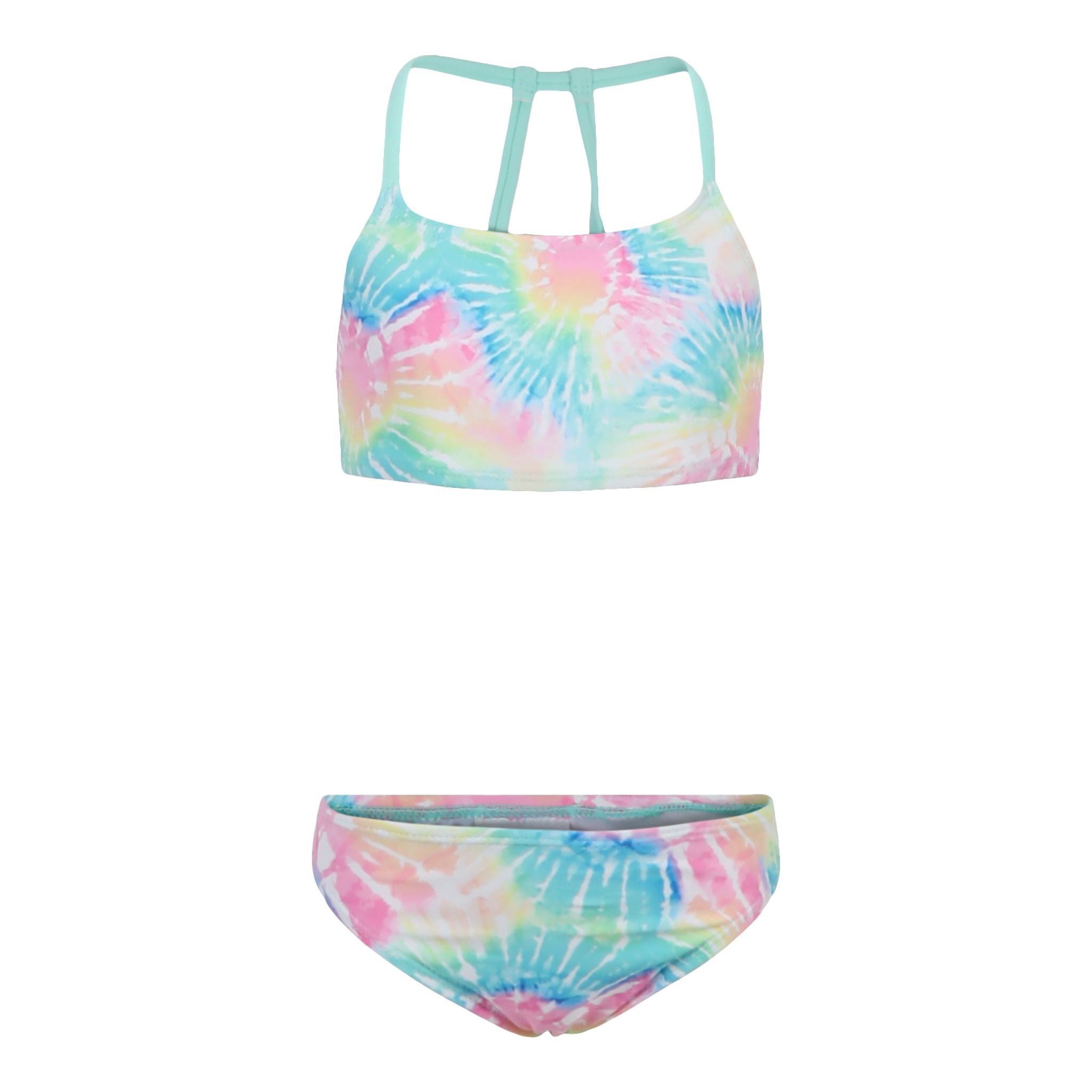 2pc Neon Pastel Tie Dye Bikini - Denny's