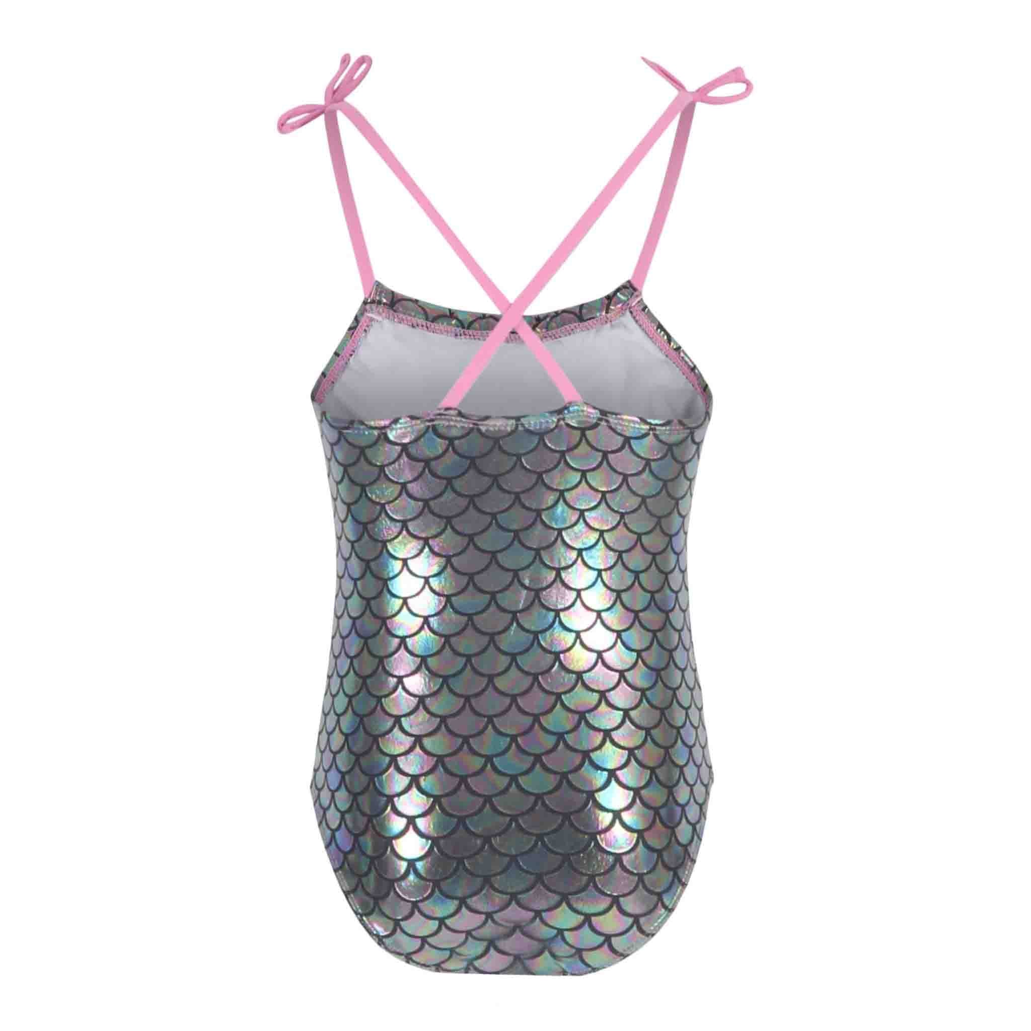 1pc Mermaid Scale Foil Bathing Suit - Denny's
