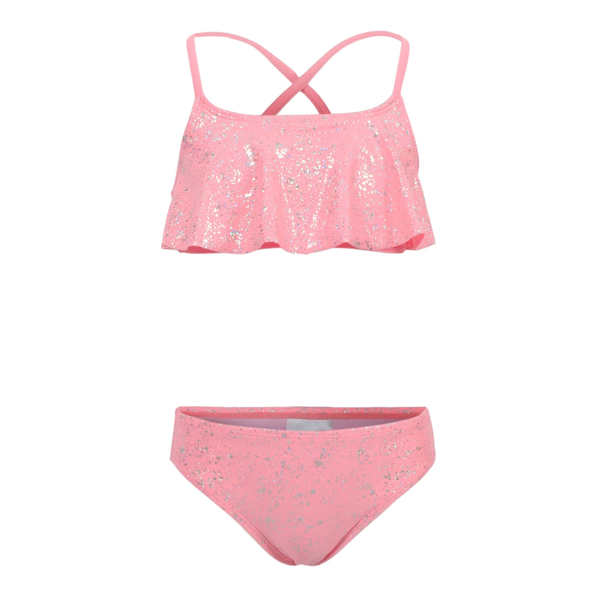 2pc Flutter Top Foil Bikini - Denny's