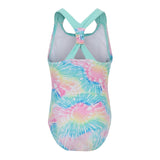 1pc Neon Pastel Tie Dye Bathing Suit - Denny's