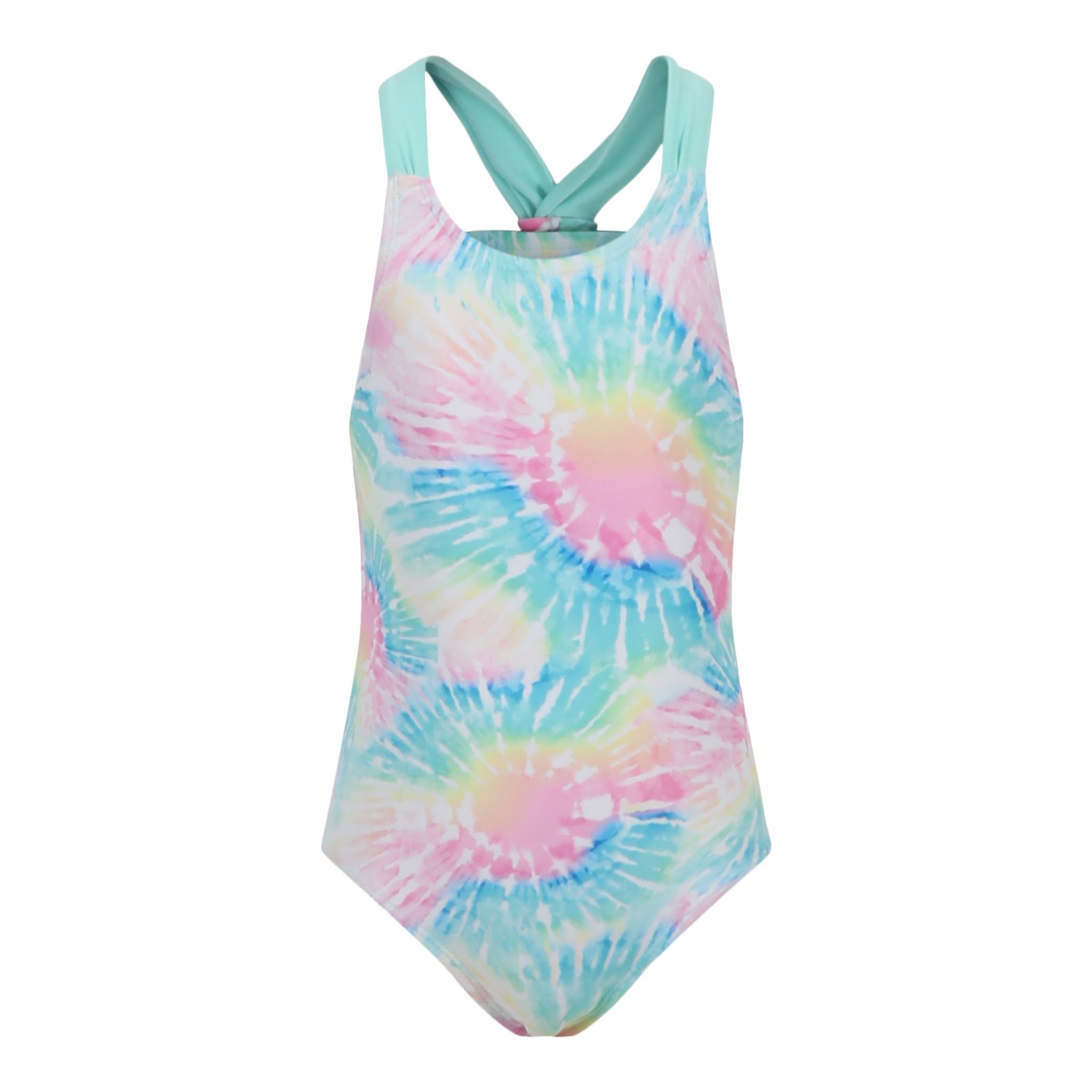 1pc Neon Pastel Tie Dye Bathing Suit - Denny's