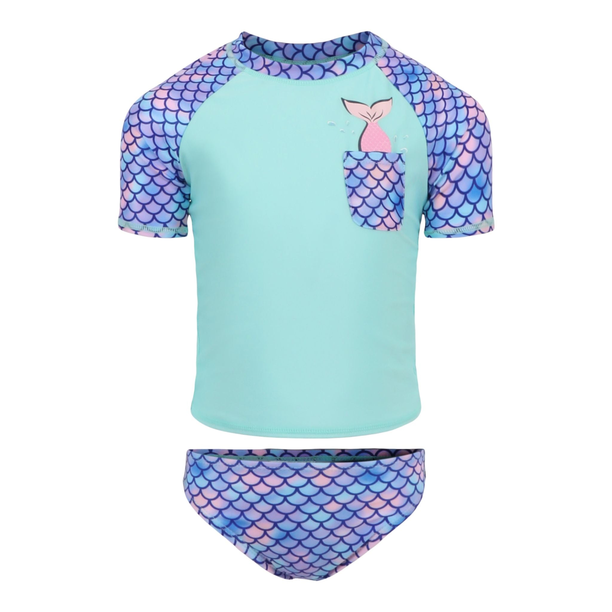2pc Mermaid Pocket Rashguard Set - Denny's