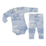 2pc Blue Camo Onesie Set - Denny's