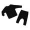 2pc Rib Black & White Splatt Set - Denny's